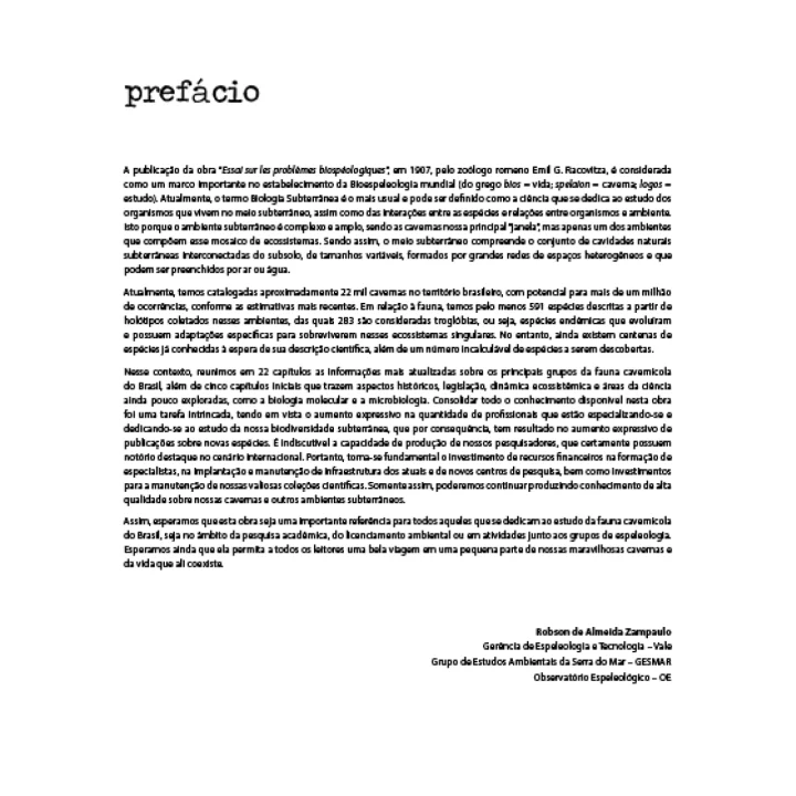 02 Livro Fauna Carvenicola do Brasil