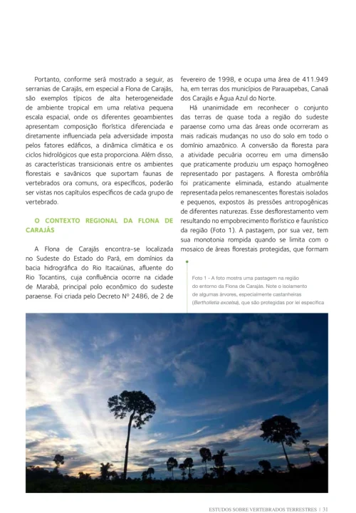 06 Livro Fauna da Floresta Nacional de Carajas